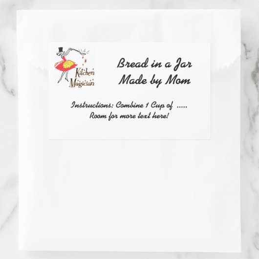 Keuken goochelaar  recept Sticker (Tas)