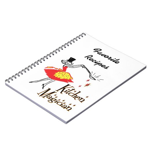 Keuken goochelaar retro aangepaste recept Notitieb Notitieboek (Linkerzijde)