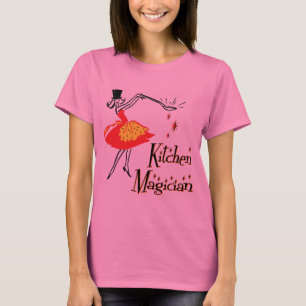 Keuken goochelaar Retro Koken Kunst T-shirt