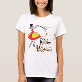 Keuken goochelaar Retro Koken Kunst T-shirt