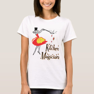 Keuken goochelaar Retro Koken Kunst T-shirt