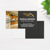 Keuken | Goud Logo onroerend goed Visitekaartje (Bureau)