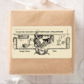 keuken Haard Sjabloon Etiket (Insitu)