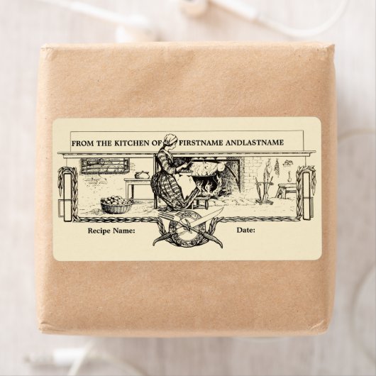  keuken Haard Sjabloon Etiket (Insitu)