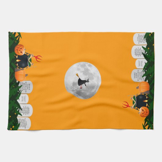 Keuken Halloween handdoek (Horizontaal)