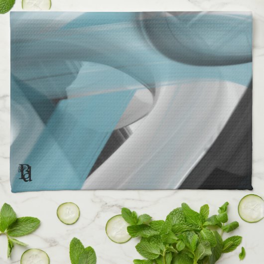 Keuken Handdoek Abstract Trend Home Decor Blauwe O (Gevouwen)