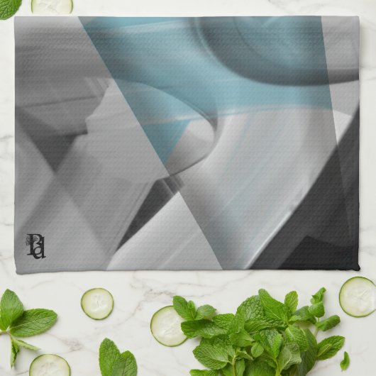 Keuken Handdoek Abstract Trend Home Decor Blauwe O (Gevouwen)