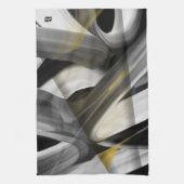 Keuken handdoek Abstracte trend interieur zwart (Verticaal)