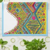 KEUKEN HANDDOEK "ALLES MOGELIJK!" blauwe afwerking (Gevouwen)