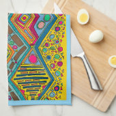 KEUKEN HANDDOEK "ALLES MOGELIJK!" blauwe afwerking (Quarter Fold)