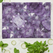 Keuken handdoek Amethist Crystal Allover Print (Gevouwen)