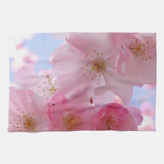 Keuken handdoek / appel bloesems (Horizontaal)