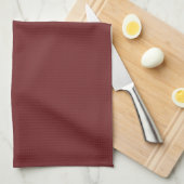 Keuken handdoek-bordeaux rood theedoek (Quarter Fold)