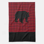 Keuken handdoek-Buffel Plaid-Beer Theedoek (Verticaal)