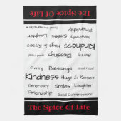 Keuken handdoek-De Spice of Life Theedoek (Verticaal)