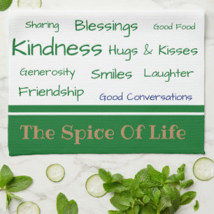 Keuken handdoek-De Spice of Life Theedoek