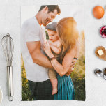 Keuken handdoek foto sjabloon<br><div class="desc">Gepersonaliseerde foto keuken theedoek. Perfect voor een geliefde die graag tijd doorbrengt in de keuken.</div>