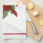 Keuken handdoek-kerst kardinaal theedoek (Quarter Fold)