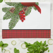 Keuken handdoek-kerst kardinaal theedoek (Gevouwen)