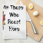 Keuken handdoek-kip zegene iedereen die theedoek (Quarter Fold)