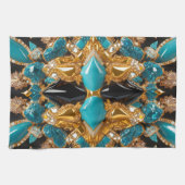 Keuken handdoek met Bahamas Kleuren Design (Horizontaal)