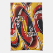 Keuken handdoek met Belgische kleuren Design (Verticaal)