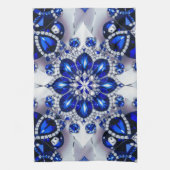 Keuken handdoek met Blauw Wit Kleuren Design (Verticaal)