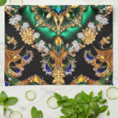 Keuken handdoek met Braziliaanse kleuren Design (Gevouwen)