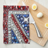 Keuken handdoek met British Colours Design (Quarter Fold)