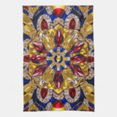 Keuken handdoek met Colombia Kleuren Design (Verticaal)