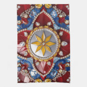 Keuken handdoek met Colombiaanse kleuren Design (Verticaal)