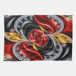 Keuken handdoek met Duitse kleuren Design