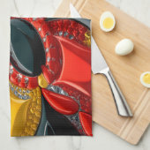 Keuken handdoek met Duitsland Kleuren Design (Quarter Fold)