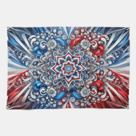 Keuken handdoek met Franse kleuren Design