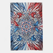 Keuken handdoek met Franse kleuren Design (Verticaal)