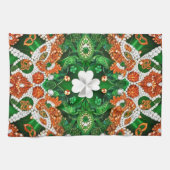 Keuken handdoek met Ierland Kleuren Design (Horizontaal)