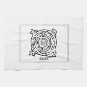 Keuken Handdoek met Inner Logo Design (Horizontaal)