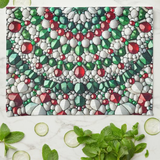 Keuken handdoek met Italiaanse kleuren Design (Gevouwen)