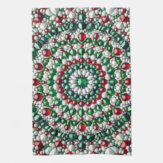 Keuken handdoek met Italiaanse kleuren Design (Verticaal)