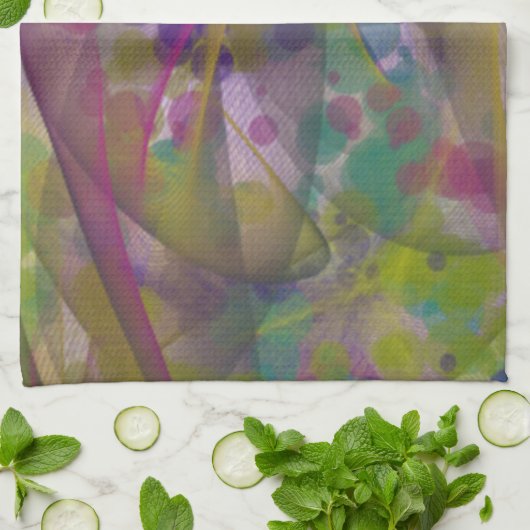 Keuken handdoek met kleurrijk ontwerp (Gevouwen)