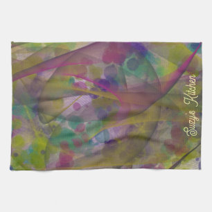 Keuken handdoek met kleurrijk ontwerp