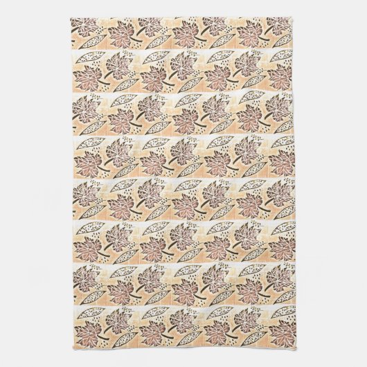 Keuken Handdoek met Leaf design. (Verticaal)