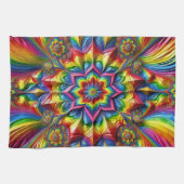 Keuken handdoek met LGBTQ kleuren Design (Horizontaal)