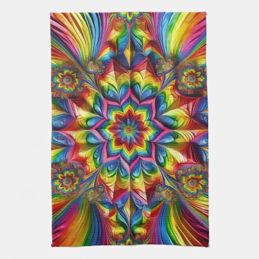 Keuken handdoek met LGBTQ kleuren Design (Verticaal)