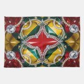 Keuken handdoek met Los Angeles Kleuren Design (Horizontaal)