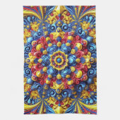 Keuken handdoek met Roemeense kleuren Design (Verticaal)