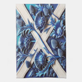 Keuken handdoek met Scottish Thistles Design (Verticaal)