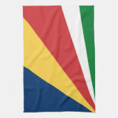 Keuken handdoek met Seychellen Kleuren Design (Verticaal)