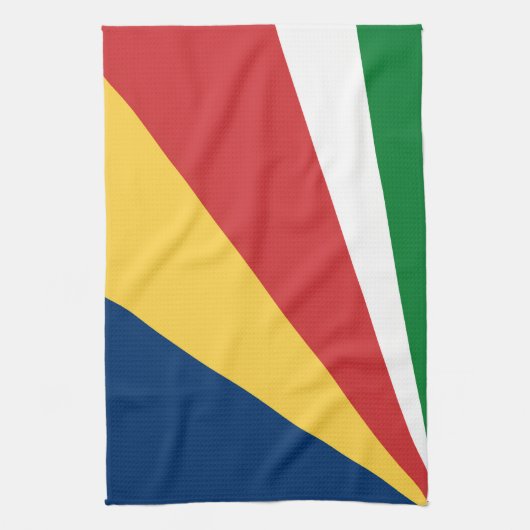 Keuken handdoek met Seychellen Kleuren Design (Verticaal)