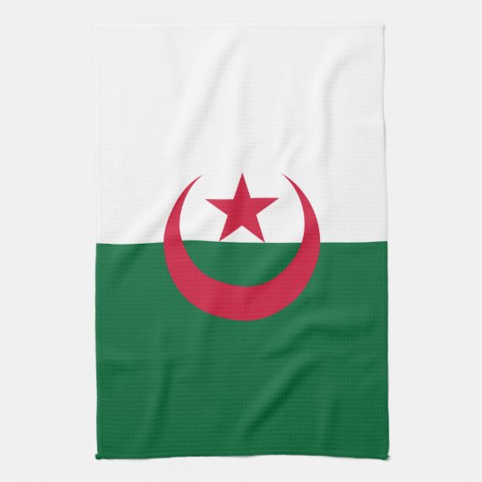 Keuken handdoek met vlag van Algerije (Verticaal)
